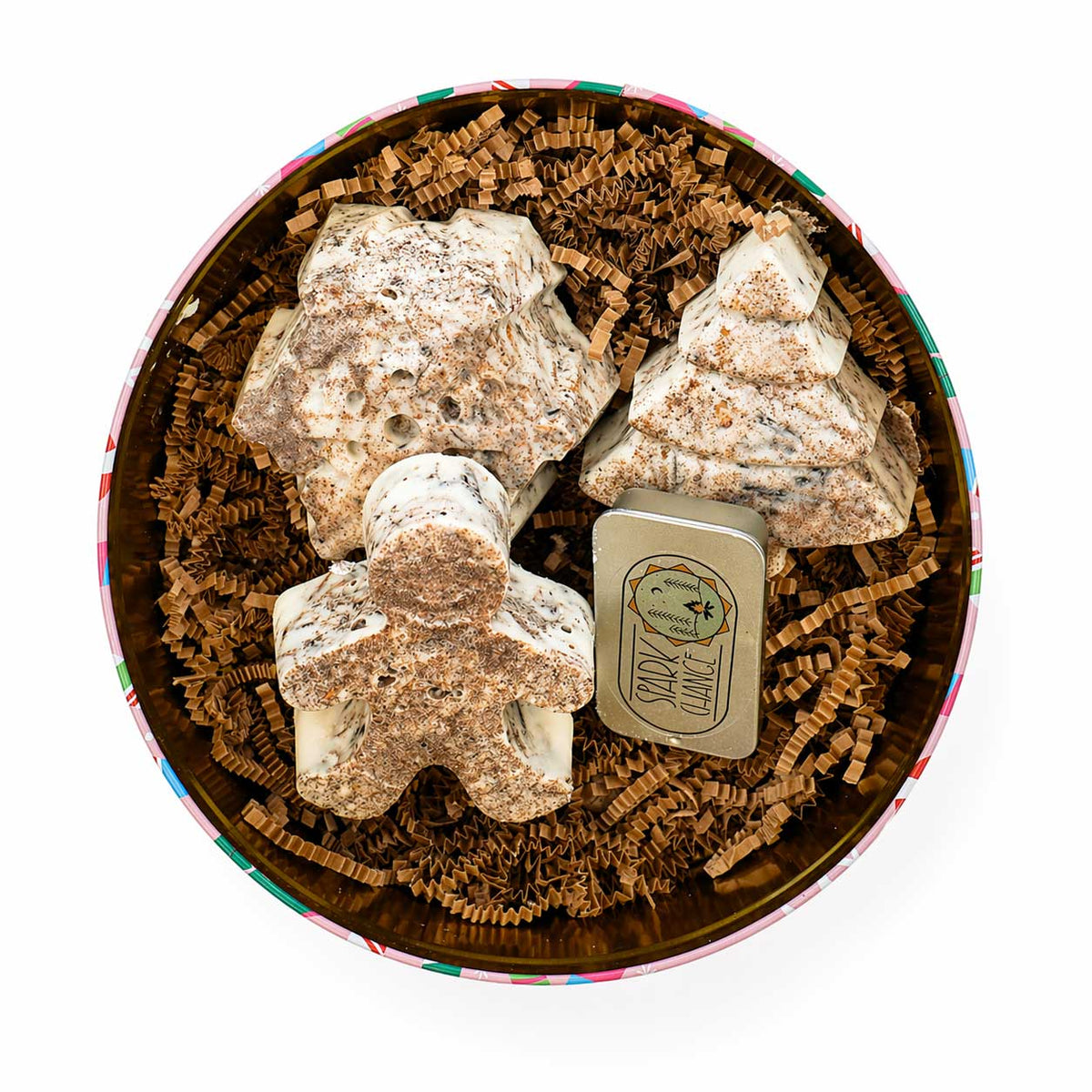 Organic Artisan Fire Starter Kit in Holiday Tin | Pack of 2 | Spark Change