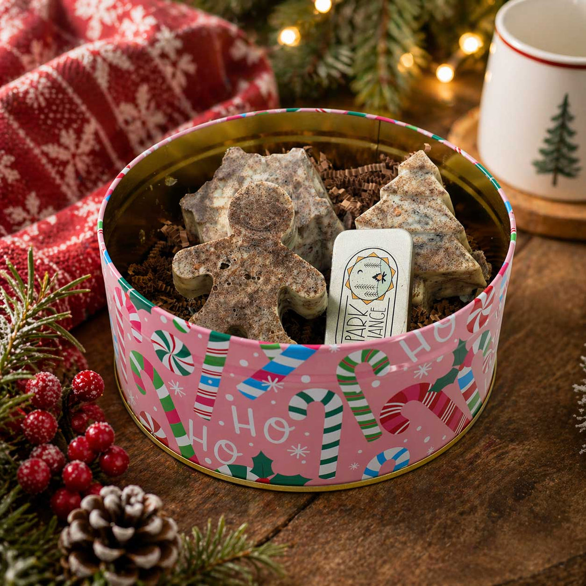 Organic Artisan Fire Starter Kit in Holiday Tin | Pack of 3 | Spark Change