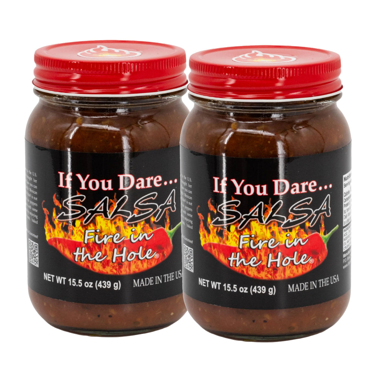 Fire In The Hole Spicy Salsa | 15.5 oz | Pack of 2 | If You Dare Foods