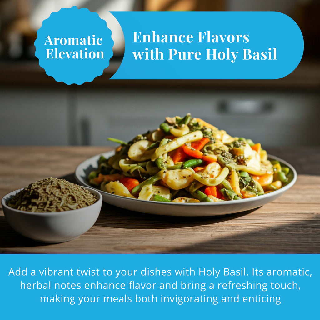 Dried Holy Basil Leaves 2.6 oz | Tulsi Tea | Akshit