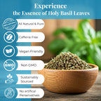 Dried Holy Basil Leaves 2.6 oz | Tulsi Tea | Akshit