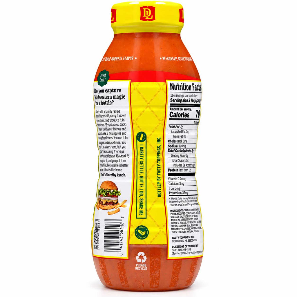 Homestyle Dorothy Lynch Salad Dressing | Case of 12 | 16 oz | Gluten Free