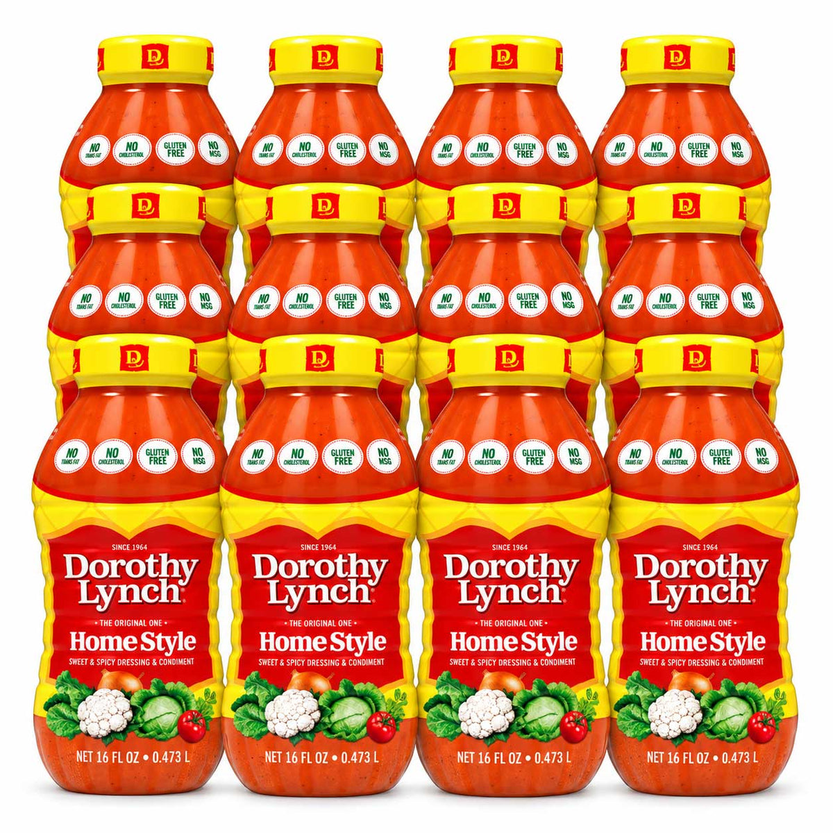 Homestyle Dorothy Lynch Salad Dressing | Case of 12 | 16 oz | Gluten Free