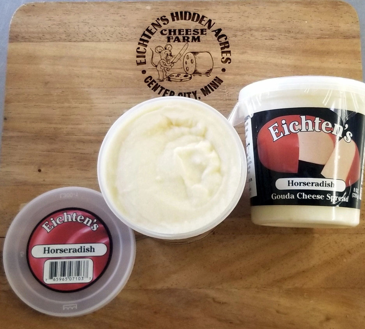 Gouda Cheese Spread - Horseradish 8 oz Cup - Eichtens Cheese
