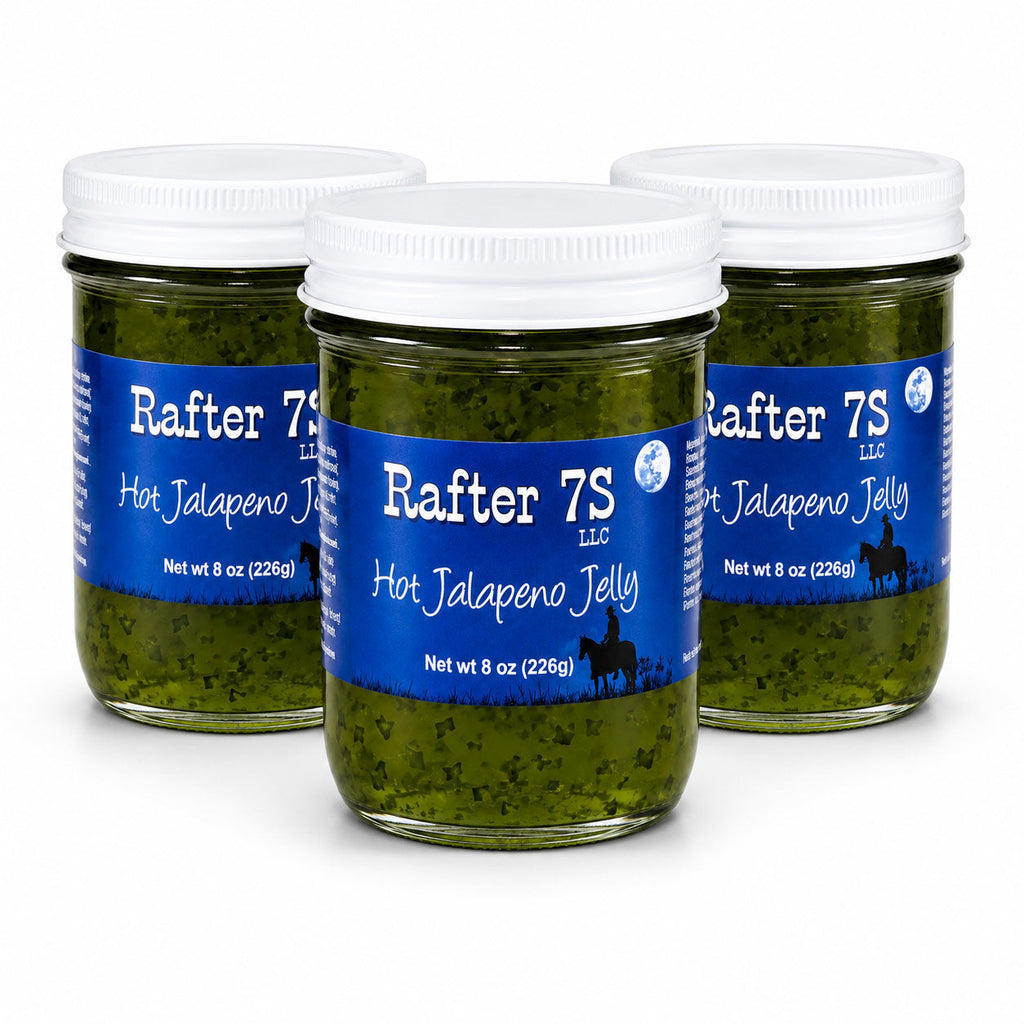 Hot Jalapeno Jelly | Pack of 3 | 8 oz | Rafter 7S