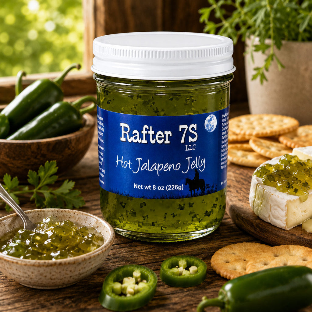 Hot Jalapeno Jelly | Pack of 3 | 8 oz | Rafter 7S