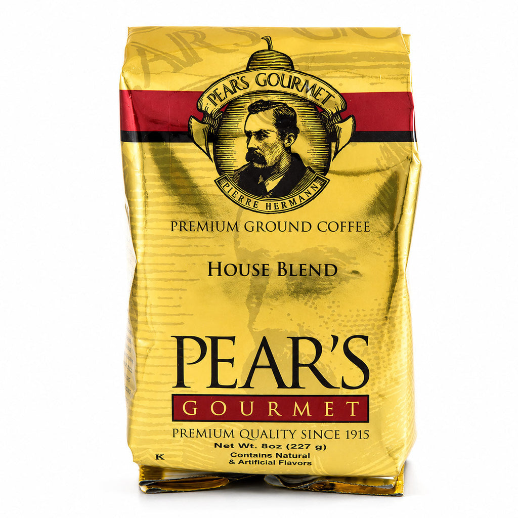 Pear's House Blend Decaffeinated Ground Coffee | Pack of 2 | 8 oz | Brenmar