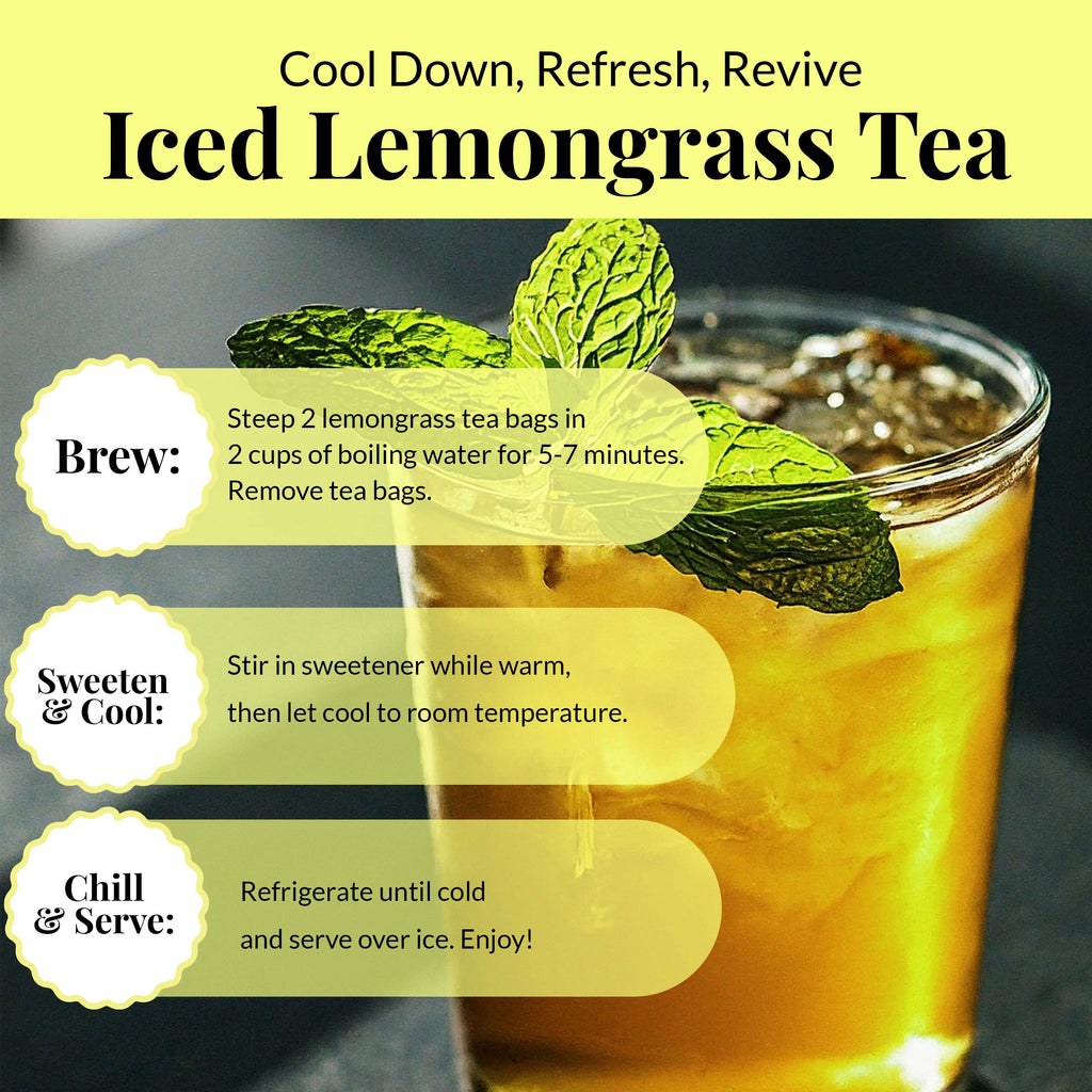 50 Lemongrass Tea Bags, Te De Limon, 100% Natural, Premium Lemon Grass Tea, Relaxing & Calming, Non-GMO, Caffeine-Free. by Akshit.
