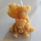 Teddy Bear Family Beeswax Candle