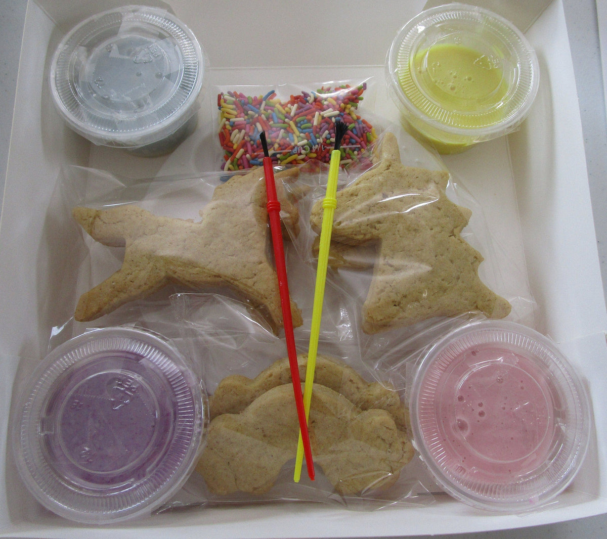 Gluten Free Cookie Kits, Unicorn & Rainbows, Dairy Free, Egg Free, Nut Free, Vegan, Girls Birthdays, School Safe, Sugar Free, Party Favors