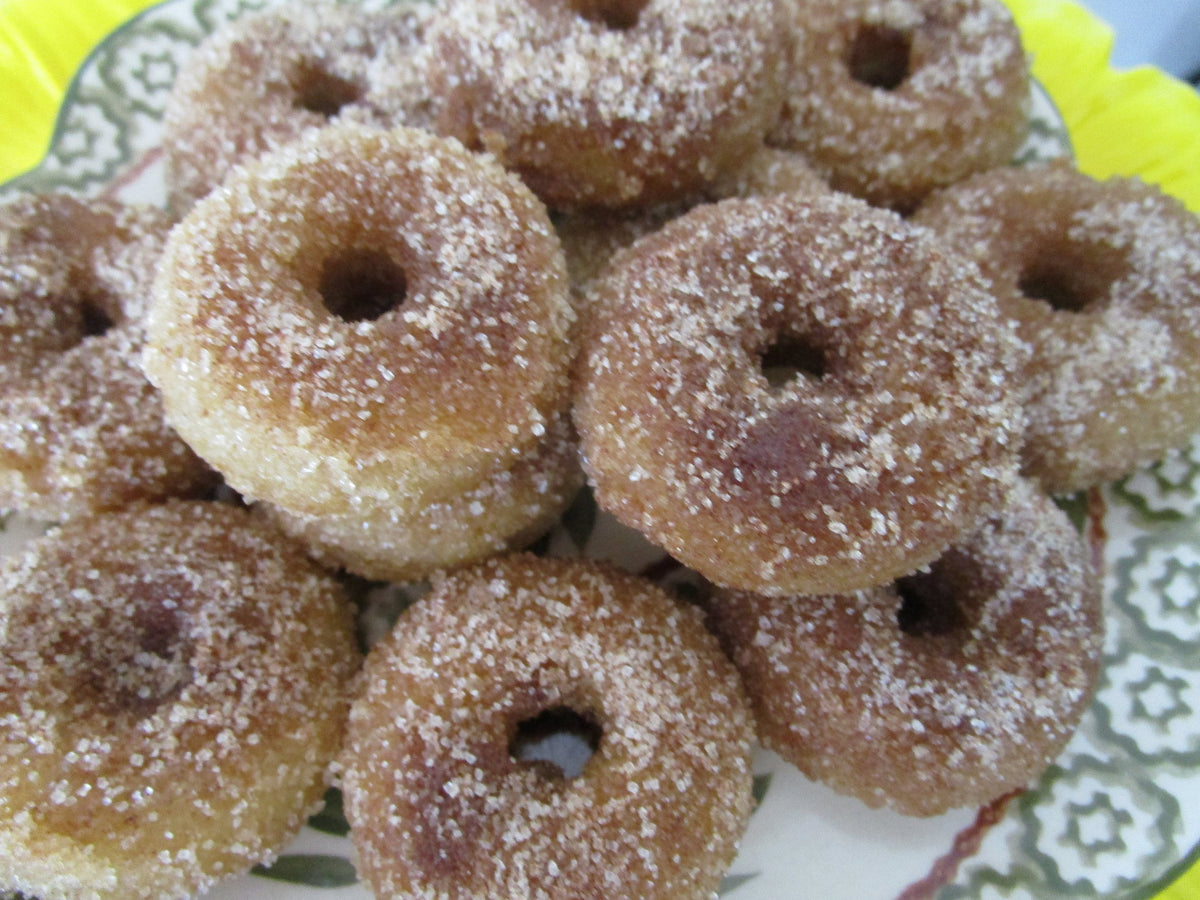 Gluten Free Mini Donuts, Dairy Free, Cinnamon Sugar or French Toast, Vegan, Egg Free, Nut Free, allergy friendly, back to school snacks