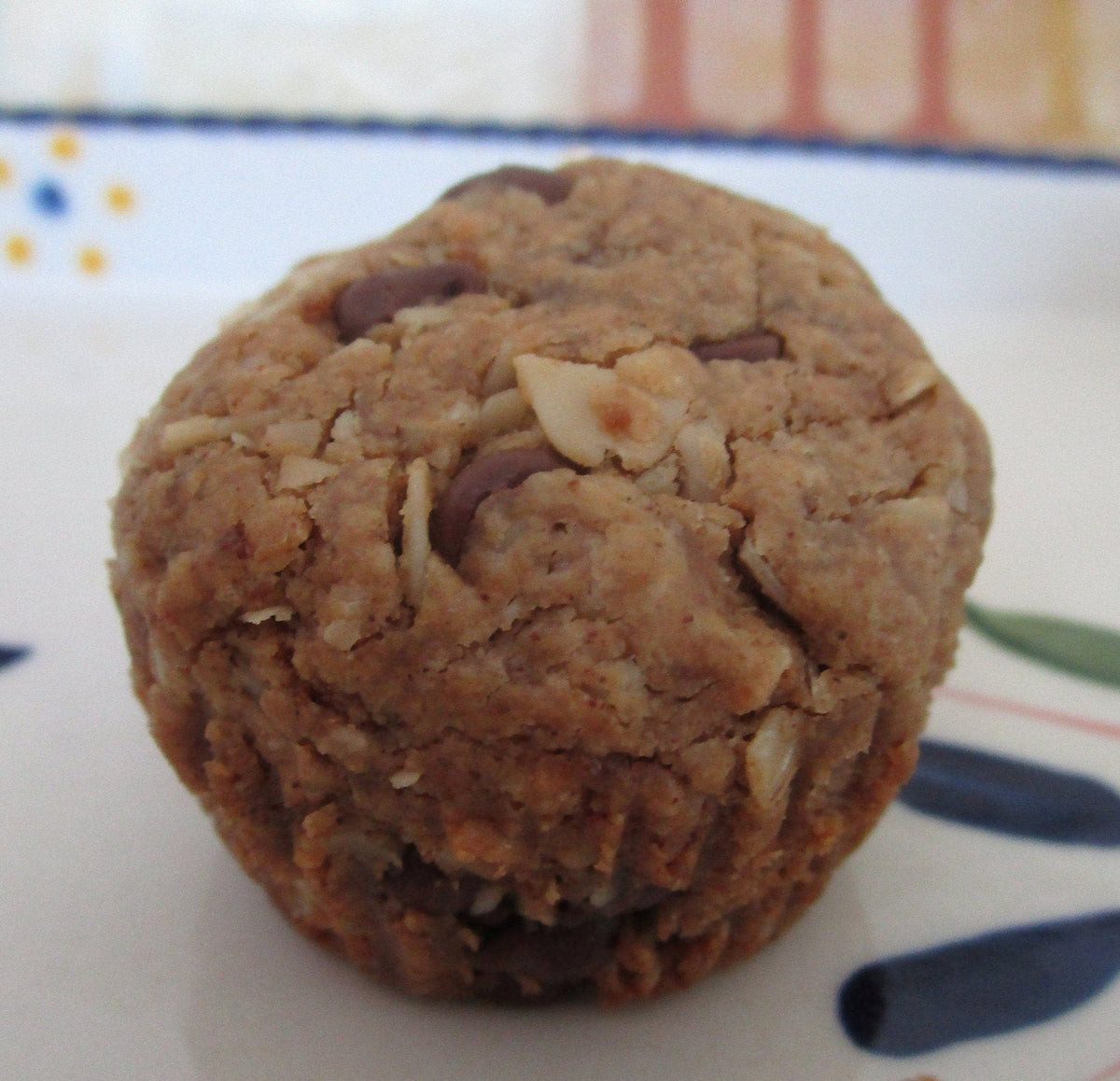 Gluten Free Mini Muffins, Oatmeal Chocolate Chip, Dairy Free, Egg Free, Vegan, Paleo, Nut Free, Coconut Sugar, Trail Mix, Low Sugar snacks