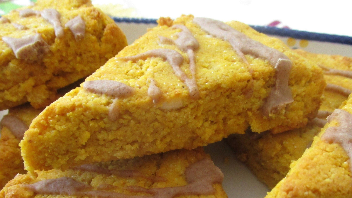 KETO Scones, Pumpkin Spice, Gluten Free, Dairy Free, Vegan, Grain Free, Sugar Free, Holiday Brunch, Christmas Gifts, Low Carb Fiber Snack