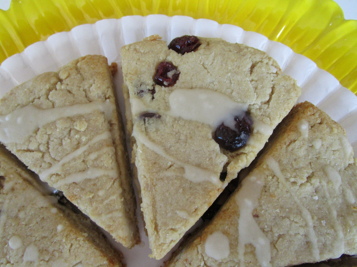 KETO Scones, Cranberry White Chocolate Chip, Grain Free, Gluten Free, Dairy Free, Egg Free, Vegan, Sugar Free, Low Carb, Fall Brunch Dessert