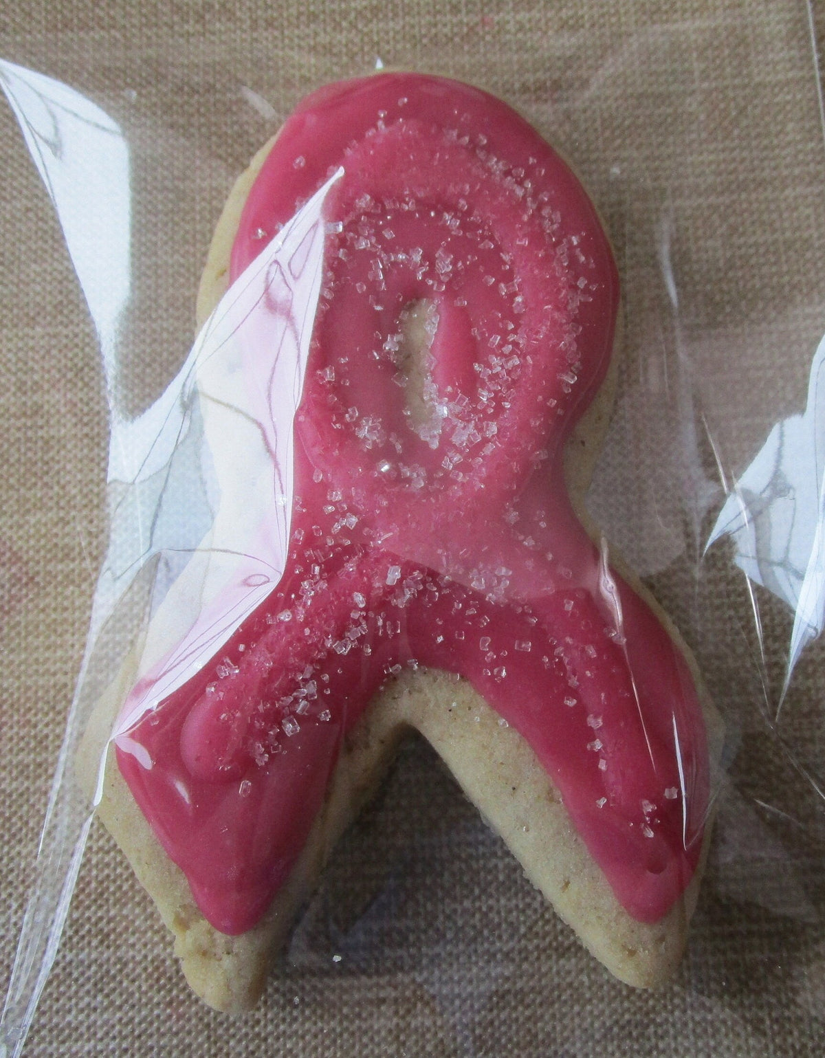 Gluten Free Breast Cancer Awareness Ribbon Cookies, Dairy Free, Egg Free, Vegan, Nut Free, School Safe, Pink, Hope Survivor Gifts, Autism