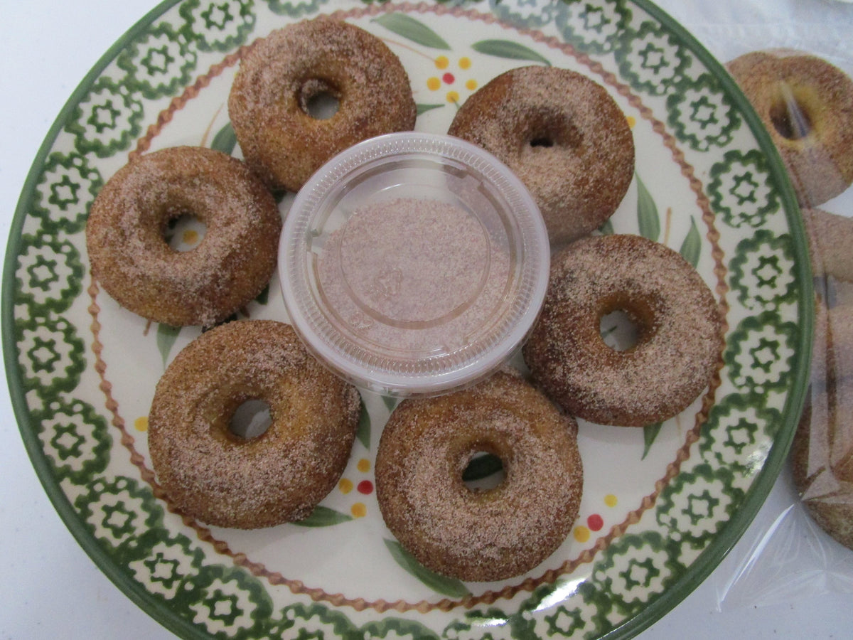 Gluten Free Mini Donuts, Dairy Free, Cinnamon Sugar or French Toast, Vegan, Egg Free, Nut Free, allergy friendly, back to school snacks