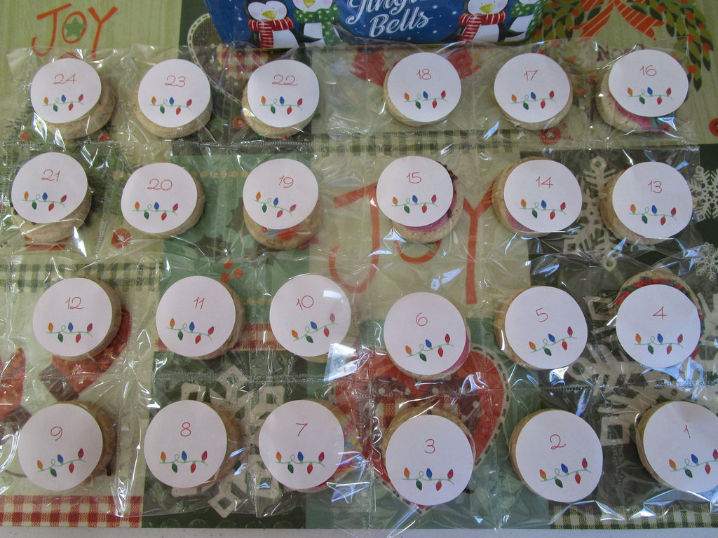 Gluten Free Cookie Advent Calendars, Dairy Free, Egg Free, Nut Free, Vegan, Christmas Tradition Countdown, Kids Holiday Gifts, Iced Sugar