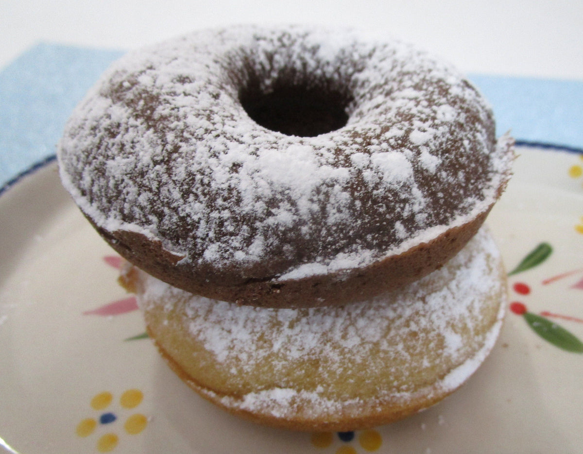 Gluten Free Powdered Donuts, Dairy Free, Egg Free, Chocolate, Vanilla, Cinnamon, Nut Free, Vegan, Birthday Gifts, Fall desserts, Holiday