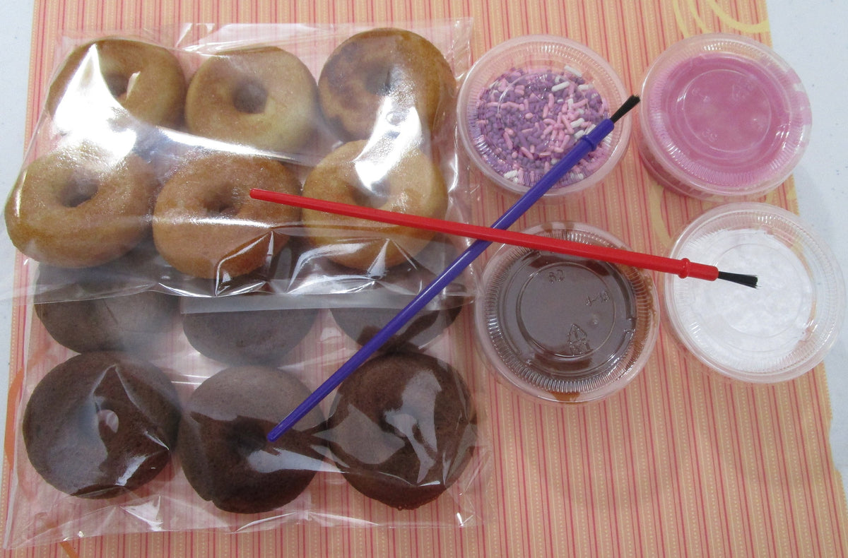 Gluten Free Donut Decorating Kit, Dairy Free, Egg Free, Vegan, Nut Free, School Safe, Birthday Party Crafts, Back to school, Kids play dates