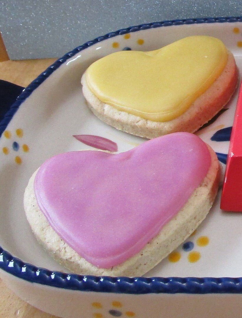 Gluten Free Iced Heart Sugar Cookies, Vegan, School Safe, Dairy Free, Wedding dessert, Bridal, Engagement, Anniversary, Valentine's Day Gift