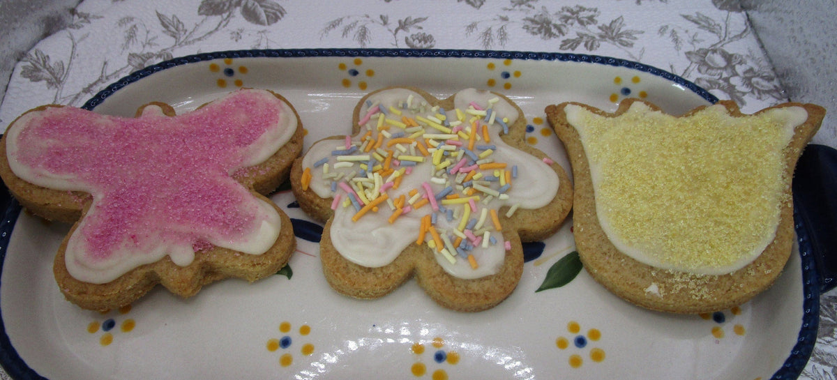 Gluten Free, Sugar Free Iced Cookies, Dairy Free, Egg Free, Vegan, Flowers, Butterfly, Tulip, Nut Free, Plant Based Colors, Birthday Gifts