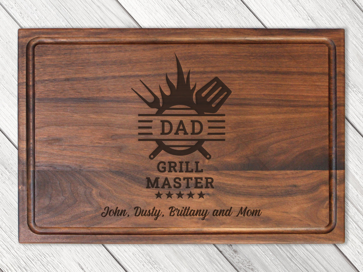 Gift For Dad Cutting Board, Personalized Gifts For Dad, Custom Grilling Gift For Dad, BBQ Gift For Dad, Custom Cutting Board - USA Made