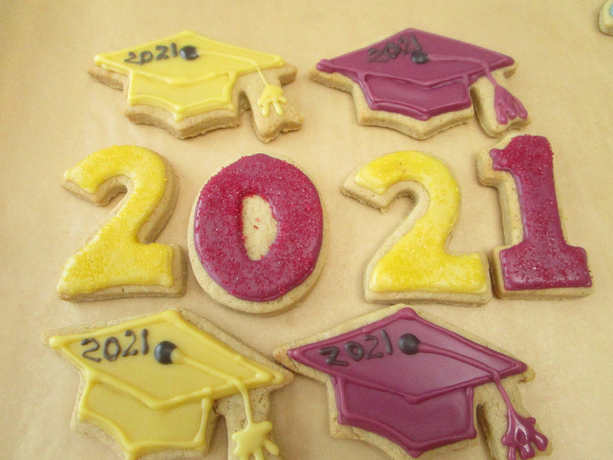 Graduation Cookies, Gluten Free, Dairy Free, Egg Free, Cap, Gown, Nut Free, Graduate Gift, Preschool, High School, College, Class of 2023