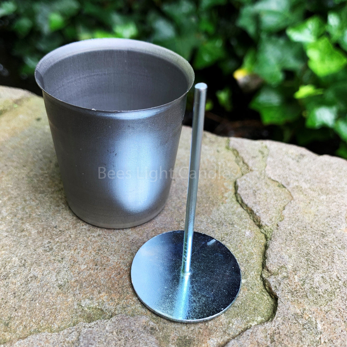 Votive Metal Mold with Wick Pin for Easy Wicking