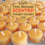 Wedding Day Scented Beeswax Tealight Candles