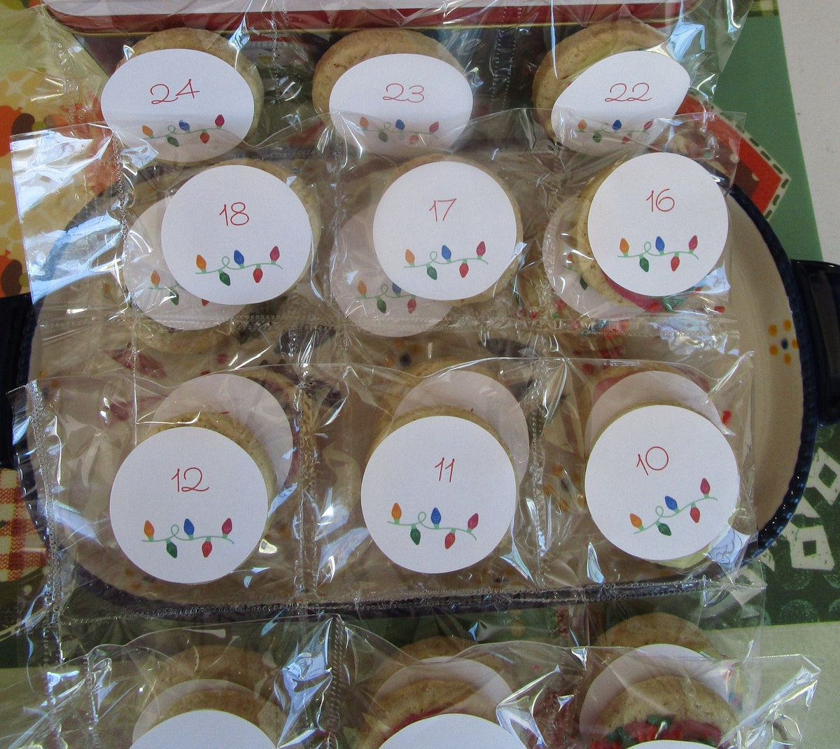 Keto Advent Calendar, Cookies, Gluten Free, Vegan, Egg Free, Dairy Free, Christmas Countdown, Low Net Carb, Sugar Free, Erythritol Free