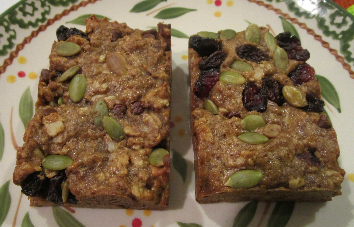 Gluten Free Granola Bars, Paleo, Dairy Free, Nut Free, Vegan, Soft baked, School Safe snacks, Low Sugar Trail Mix, Fiber full, Clean eating