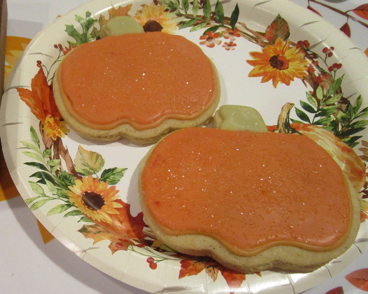 Gluten Free Sugar Cookie, Pumpkins, Dairy Free, Egg Free, Vegan, Nut Free, School Snacks, Party Favor, Halloween treats, Thanksgiving Gifts