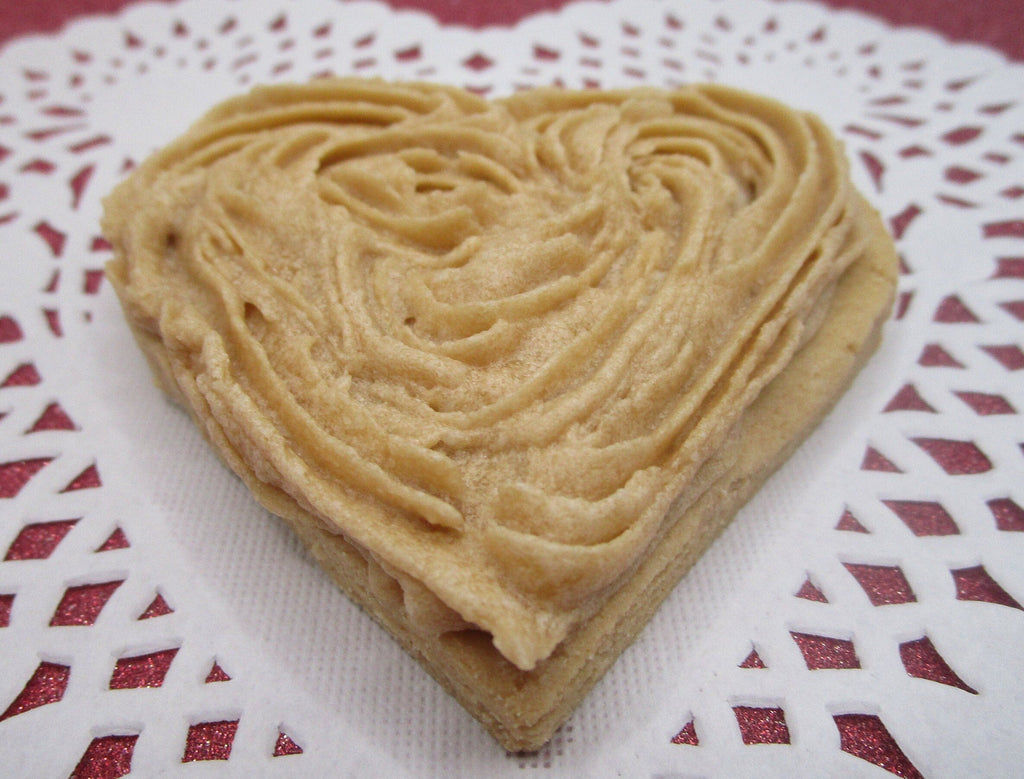 AIP Paleo Maple Frosted Sugar Cookie, Hearts, Gluten Free, Vegan, Grain Free, Egg Free, Nut free, Dairy Free, Love Wedding Anniversary Gifts