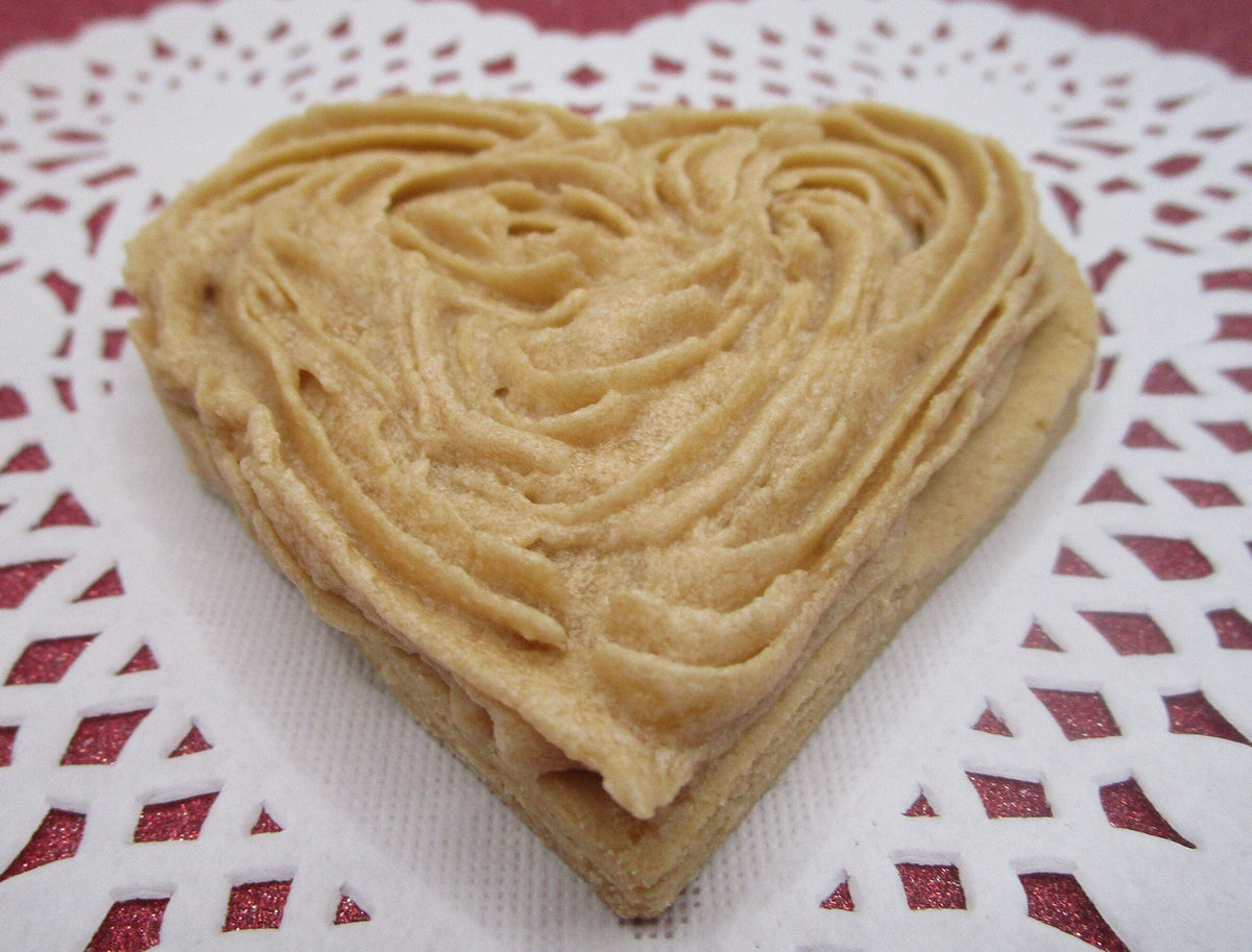 AIP Paleo Maple Frosted Sugar Cookie, Hearts, Gluten Free, Vegan, Grain Free, Egg Free, Nut free, Dairy Free, Love Wedding Anniversary Gifts