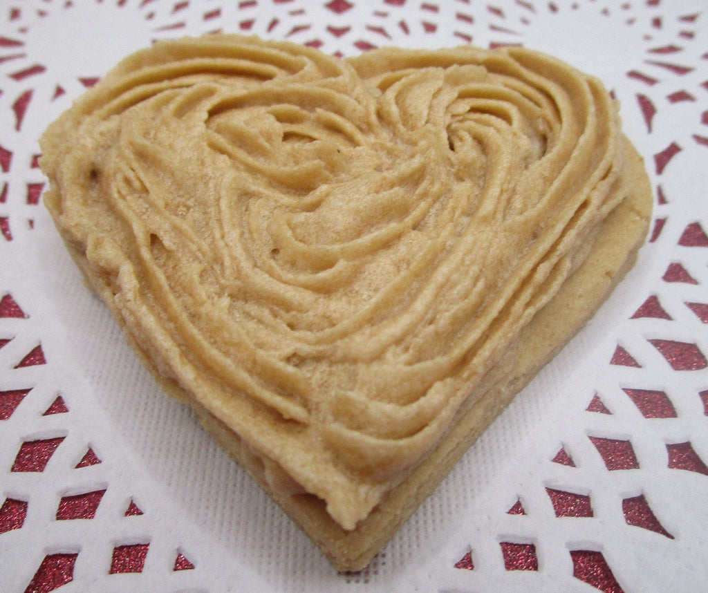 AIP Paleo Maple Frosted Sugar Cookie, Hearts, Gluten Free, Vegan, Grain Free, Egg Free, Nut free, Dairy Free, Love Wedding Anniversary Gifts