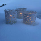 Glass Holder Victorian Lace Design