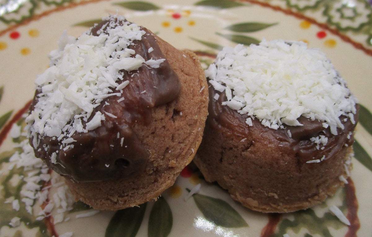 AIP Paleo Carob Coconut Ring, Gluten Free, Dairy Free, Vegan, Egg Free, Nut Free, Grain Free Macaroons, Autoimmune Protocol, Coconut Sugar