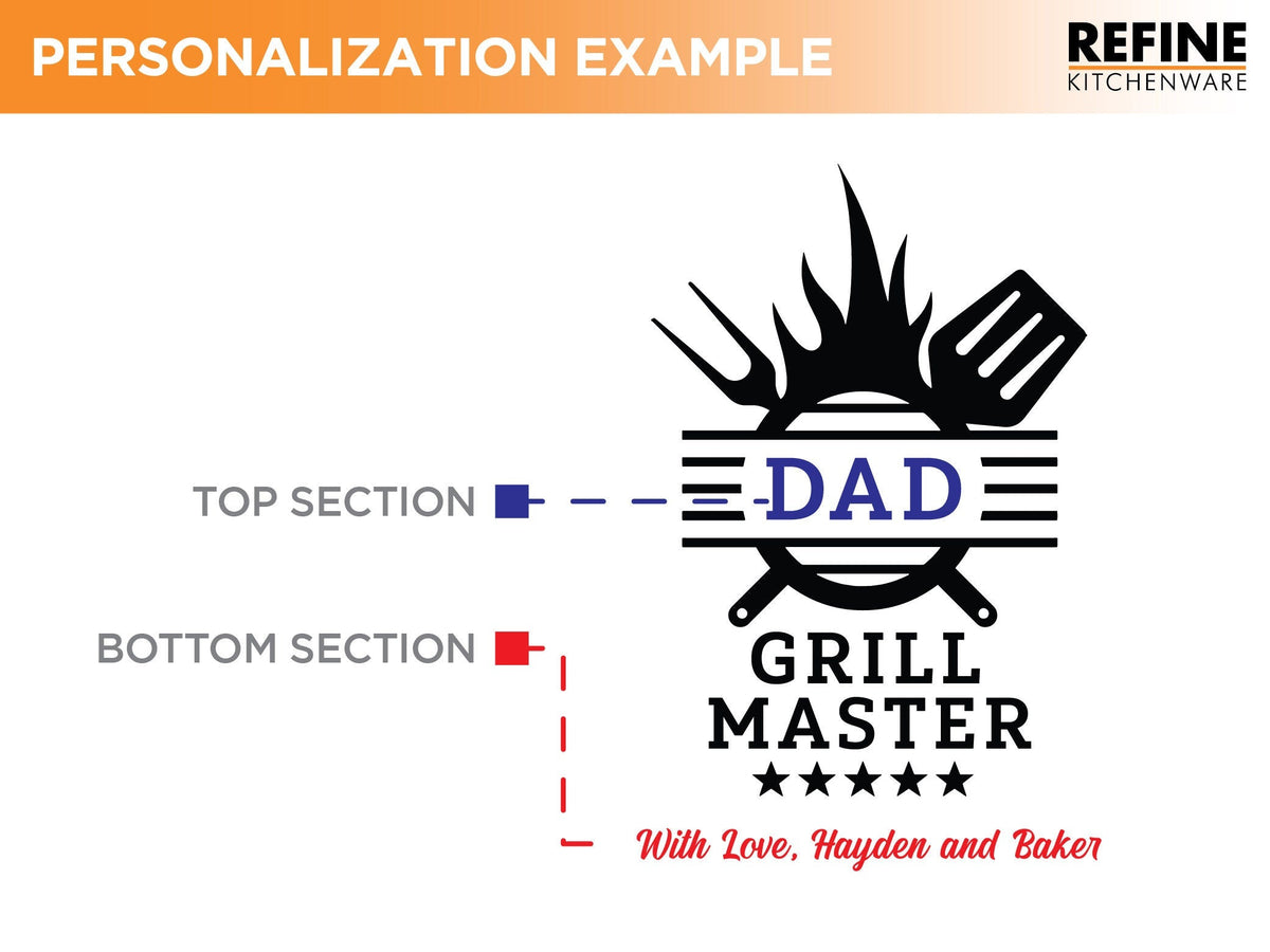 Gift For Dad Cutting Board, Personalized Gifts For Dad, Custom Grilling Gift For Dad, BBQ Gift For Dad, Custom Cutting Board - USA Made