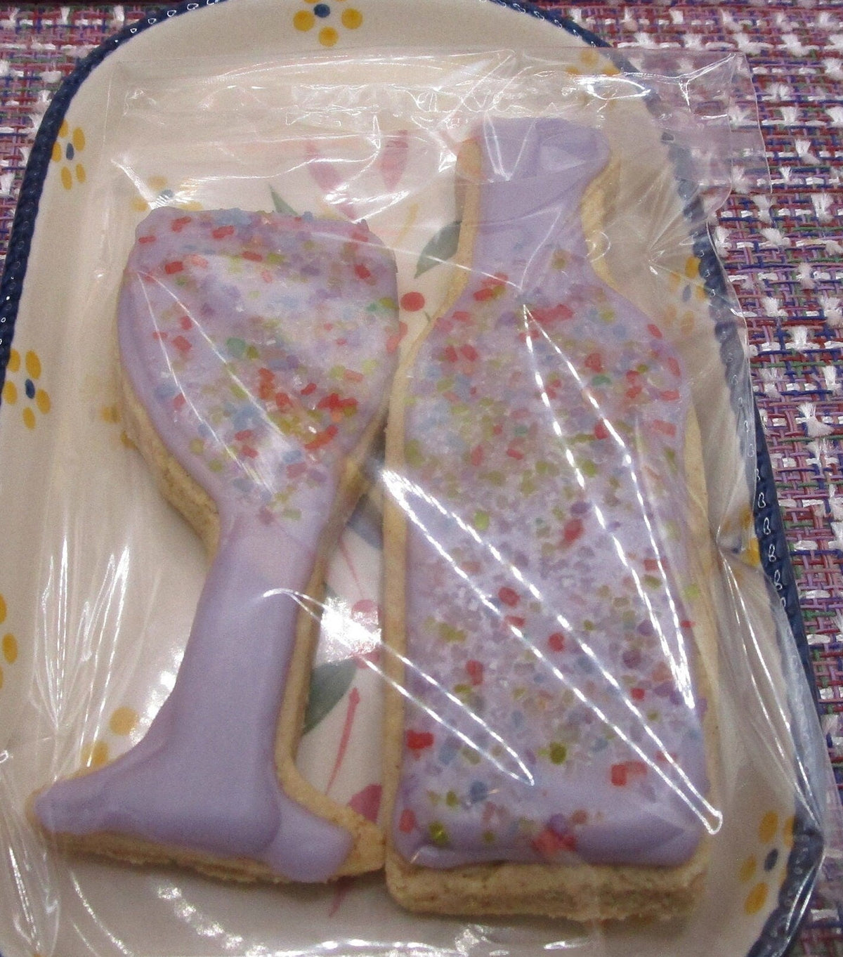 Gluten Free Iced Sugar Cookies, Dairy Free, Egg Free, Vegan, Nut free, Sugar Free, Champagne, Wine, Wedding, Anniversary, Reunion, Custom