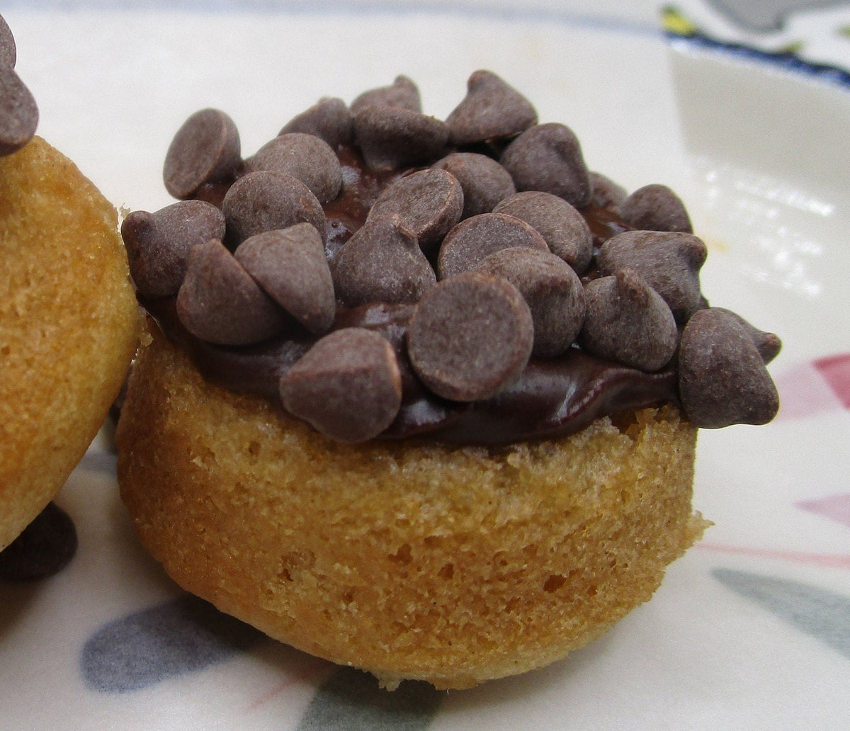 Gluten Free Mini Donut Rings, Dairy Free, Egg Free, Vegan, Chocolate Glazed, Chocolate Chip, Nut Free, Dessert, Birthday Party, Halloween