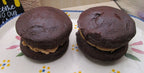 Gluten Free Whoopie Pies, Dairy Free, Vegan, Peanut Free, Peep Marshmallow, Chocolate Devil's Food Cake, Birthday Gift, Graduation Dessert