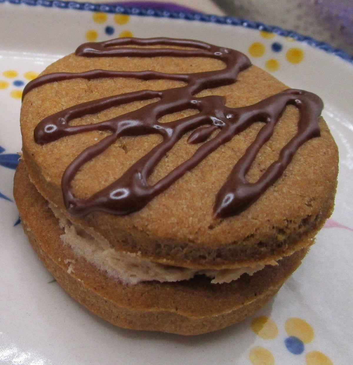 Gluten Free Maple Cream Cookie Sandwich, Dairy Free, Grain Free, Vegan, Nut Free, Chocolate Iced, Paleo Snacks, Coconut Sugar, Birthday Gift