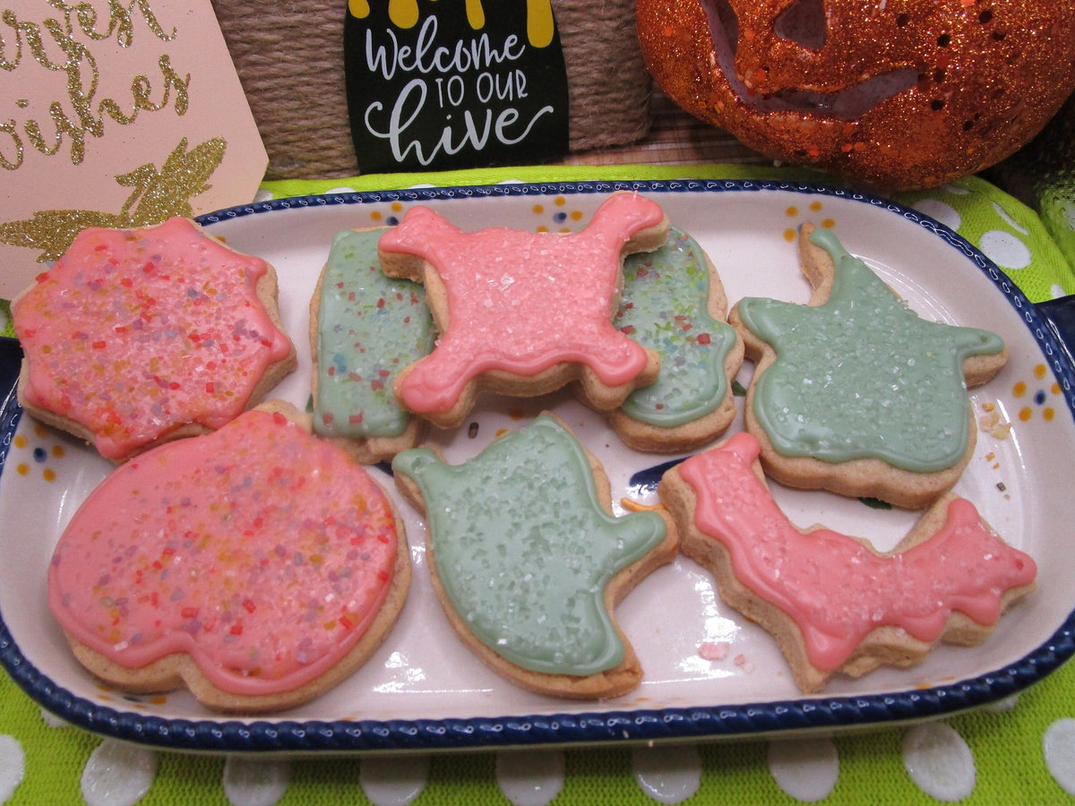 Gluten Free Halloween Sugar Cookies, Dairy Free, Egg Free, Natural Sprinkles, School Safe, Peanut Free, Classroom Party Treats,