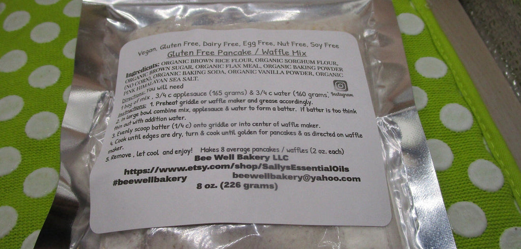 Pancake Mix, Gluten Free, Waffle Mix, Dairy Free, Egg Free, Nut Free, Vegan, Baking Gift, Soy Free, Preservative Free, Bruch, Breakfast