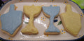Gluten Free Iced Sugar Cookies, Hannukah, Dairy Free, Egg Free, Vegan, Nut Free, dreidel, menorah, eight nights, Festival Gift, Sugar Free