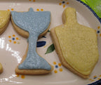 Gluten Free Iced Sugar Cookies, Hannukah, Dairy Free, Egg Free, Vegan, Nut Free, dreidel, menorah, eight nights, Festival Gift, Sugar Free