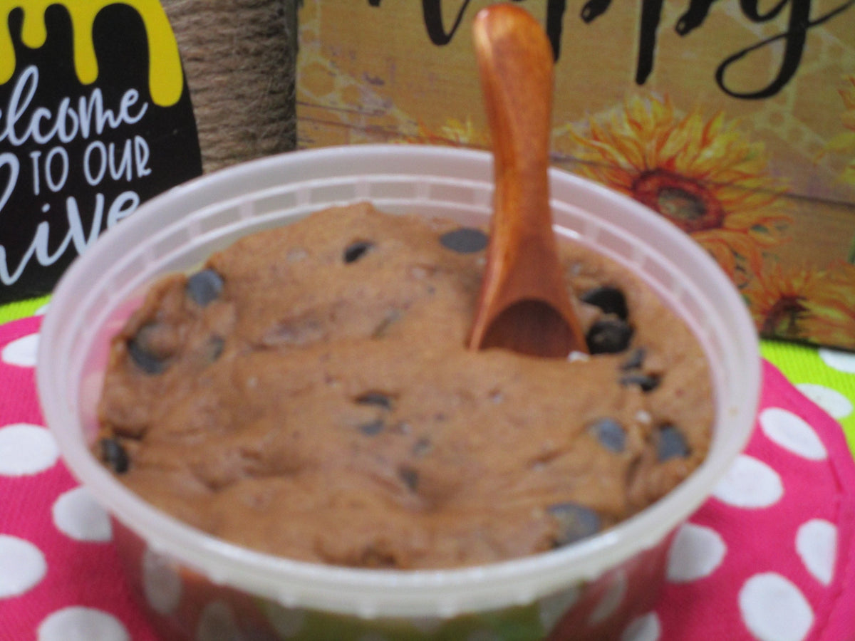 AIP Paleo Edible Cookie Dough, Tiger Nut Carob Chip, Gluten Free, Dairy Free, Grain Free, Wellness Gift, Autoimmune Protocol, Low FODMAP