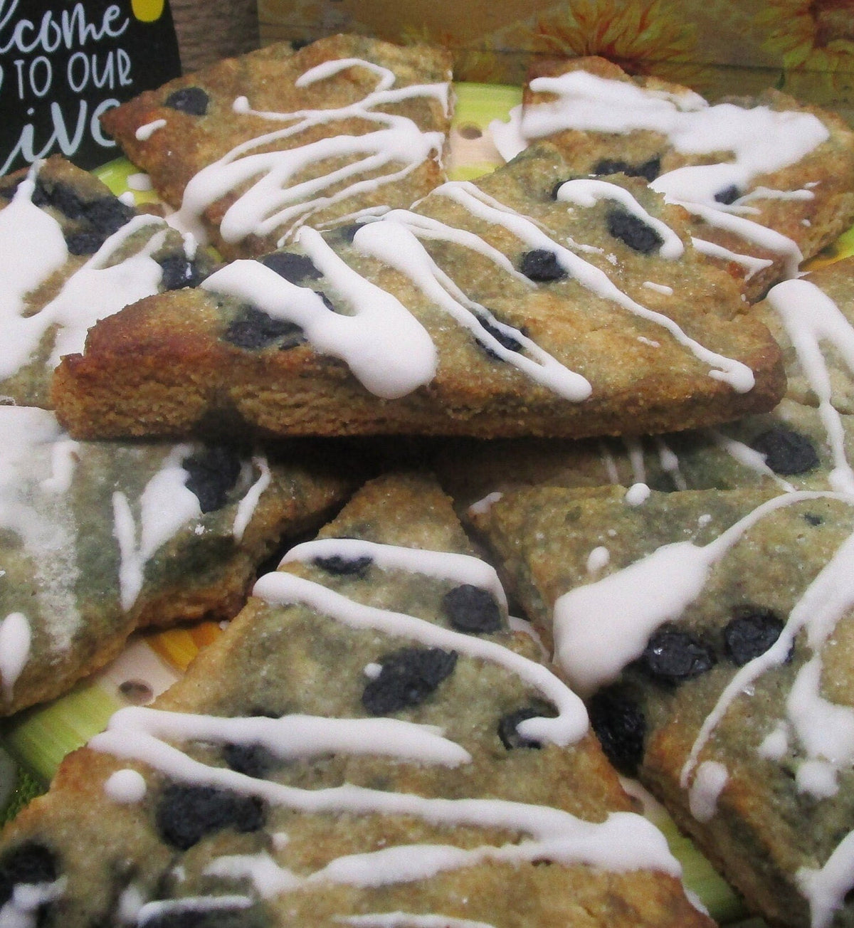 Keto Scone, Wild Blueberry, Gluten Free, Grain Free, Dairy Free, Vegan, Low Carb Pastry, Sugar Free Gift, Fitness snacks, July 4th Dessert