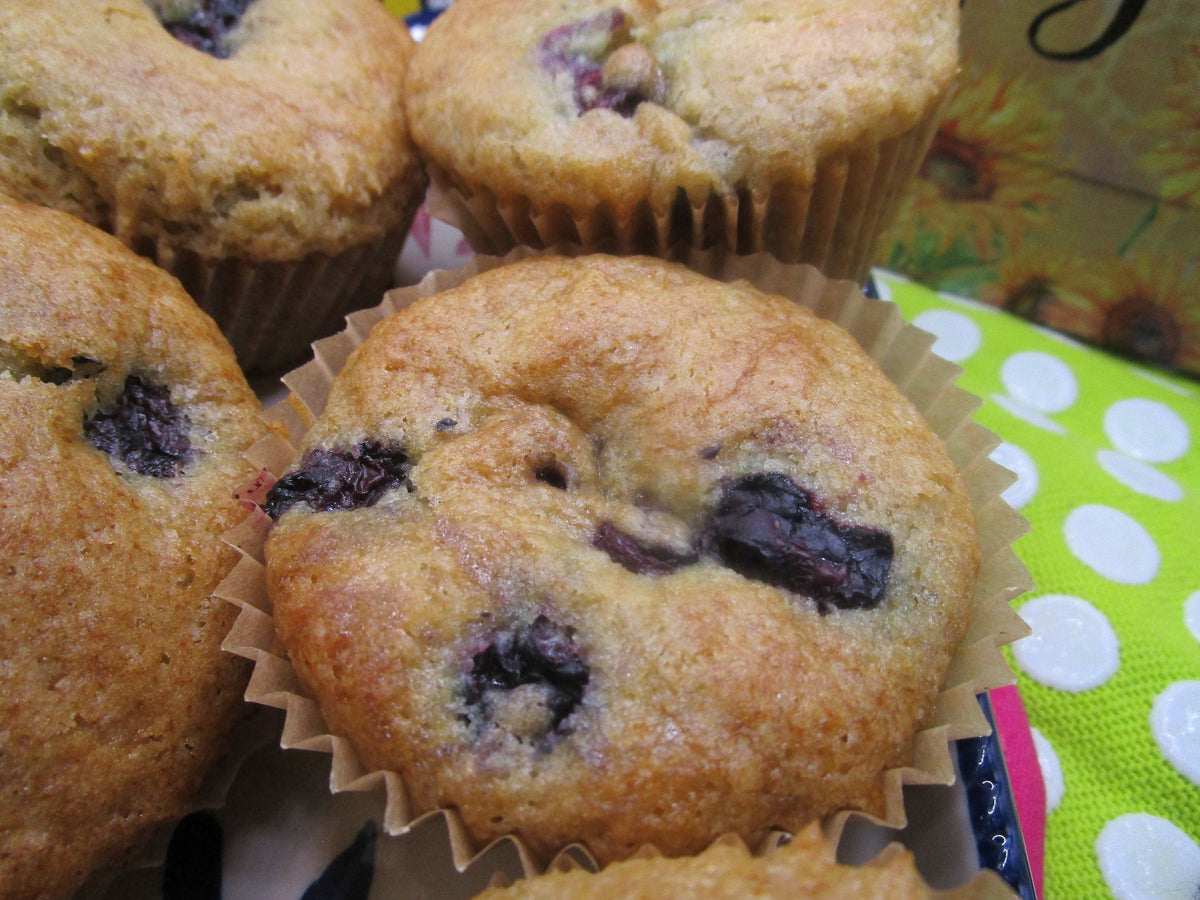 Gluten Free Muffins, Reduced Fat & Low Sugar, Dairy Free, Egg Free, Nut Free, Soy Free, Vegan, Healthy breakfast, Brunch, Low FODMAP snacks