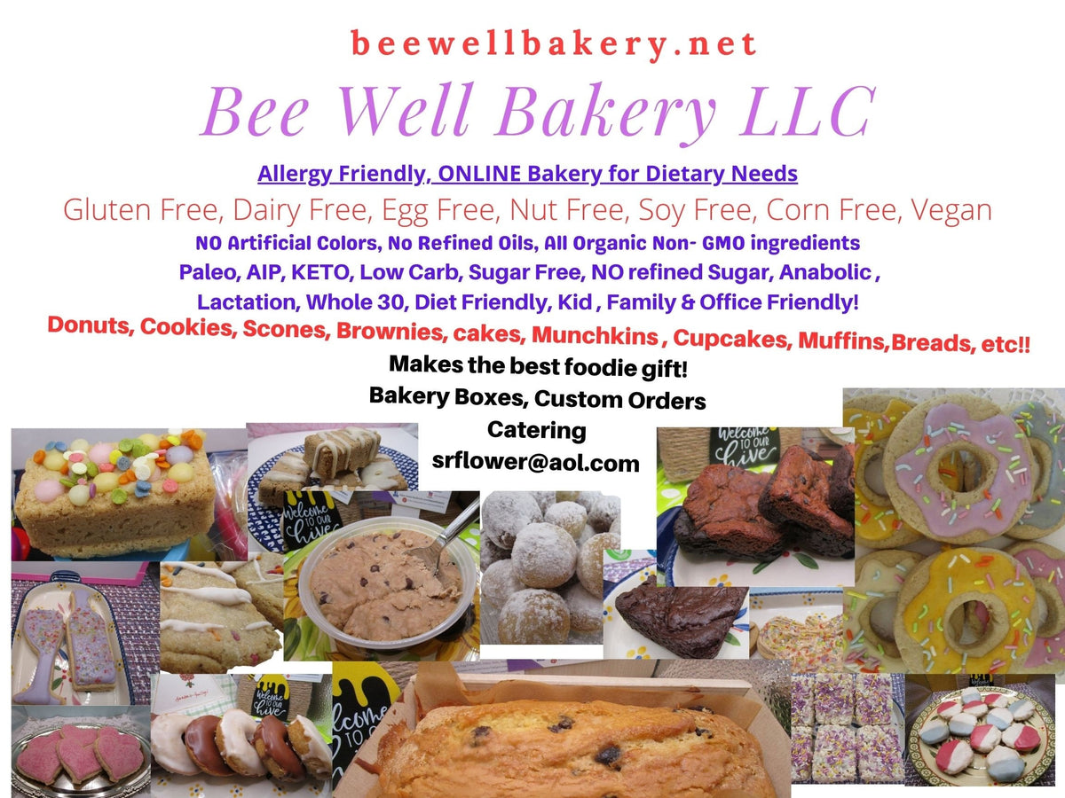 Sugar Free Sampler, Gluten Free, Dairy Free, Egg Free, Erythritol Free, Low calorie, Banana Bread, Red Velvet Cake, Carrot Cake, Brownie